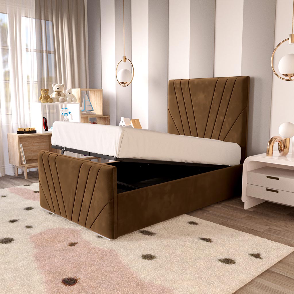 Fiji Kids Sunrise Upholstered Ottoman Bed