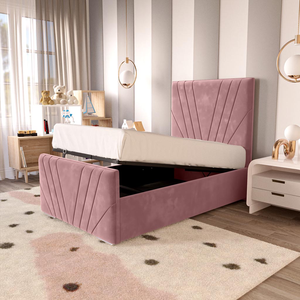 Fiji Kids Sunrise Upholstered Ottoman Bed
