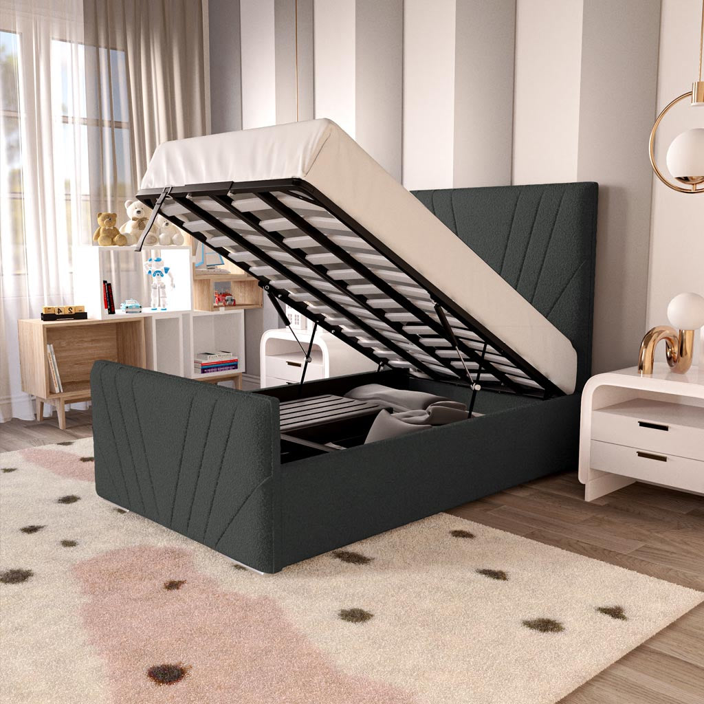 Fiji Kids Sunrise Upholstered Ottoman Bed