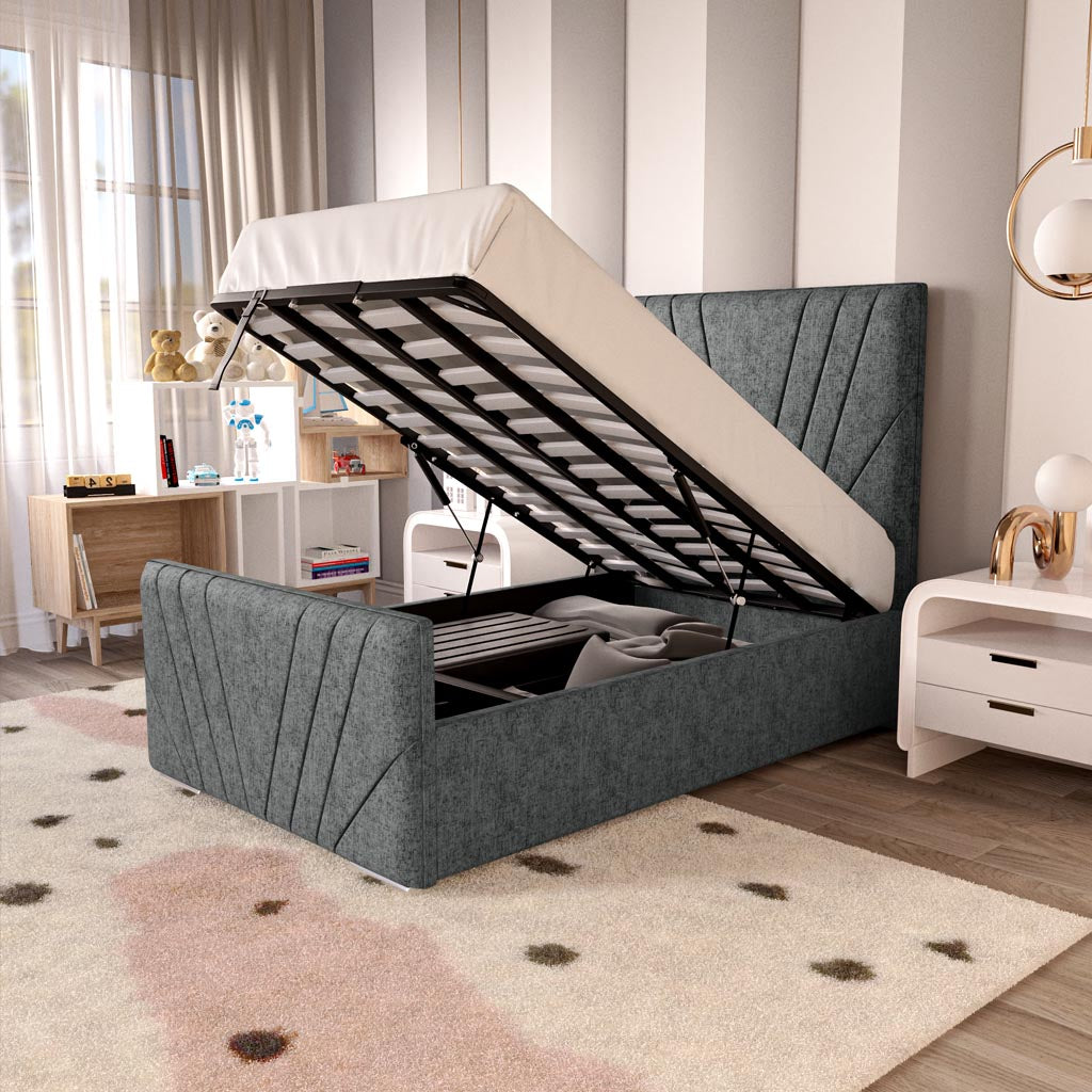 Fiji Kids Sunrise Upholstered Ottoman Bed