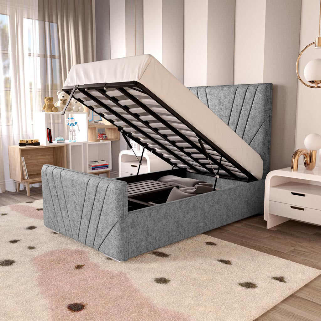 Fiji Kids Sunrise Upholstered Ottoman Bed