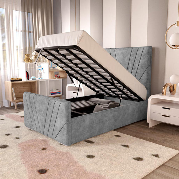 Fiji Kids Sunrise Upholstered Ottoman Bed