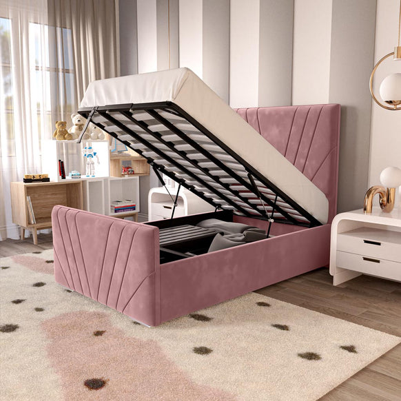 Fiji Kids Sunrise Upholstered Ottoman Bed