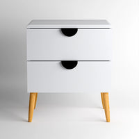 Florence Bedside Table - White
