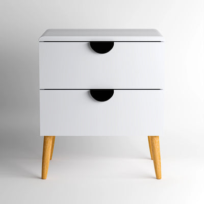 Florence Bedside Table - White