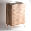 Isla 5 Drawers Chest - Natural