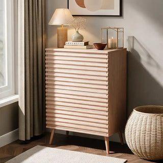 Isla 5 Drawers Chest - Natural