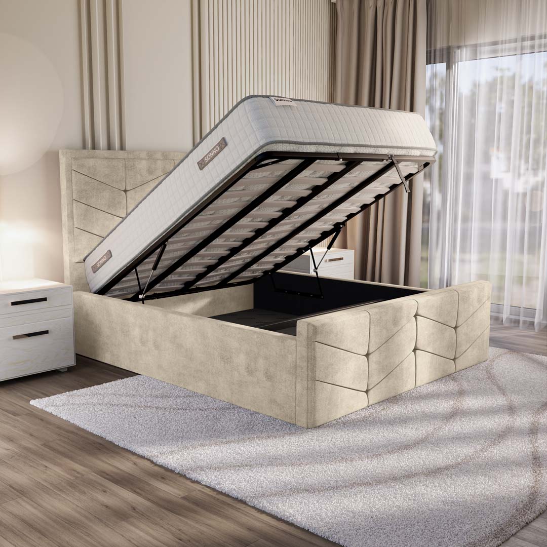 Lancaster Upholstered Ottoman Bed