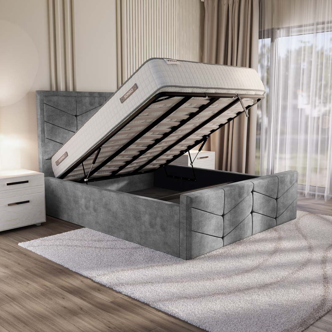 Lancaster Upholstered Ottoman Bed