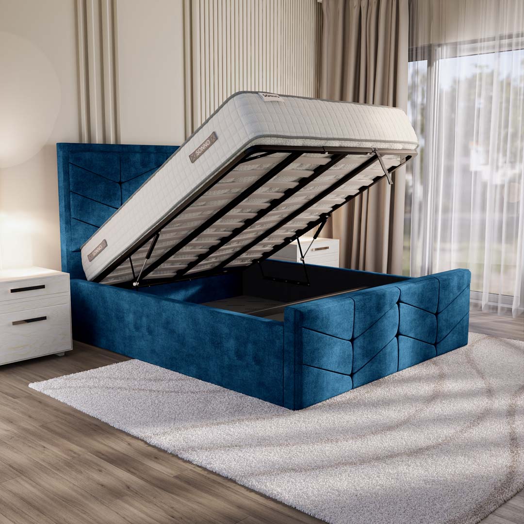 Lancaster Upholstered Ottoman Bed