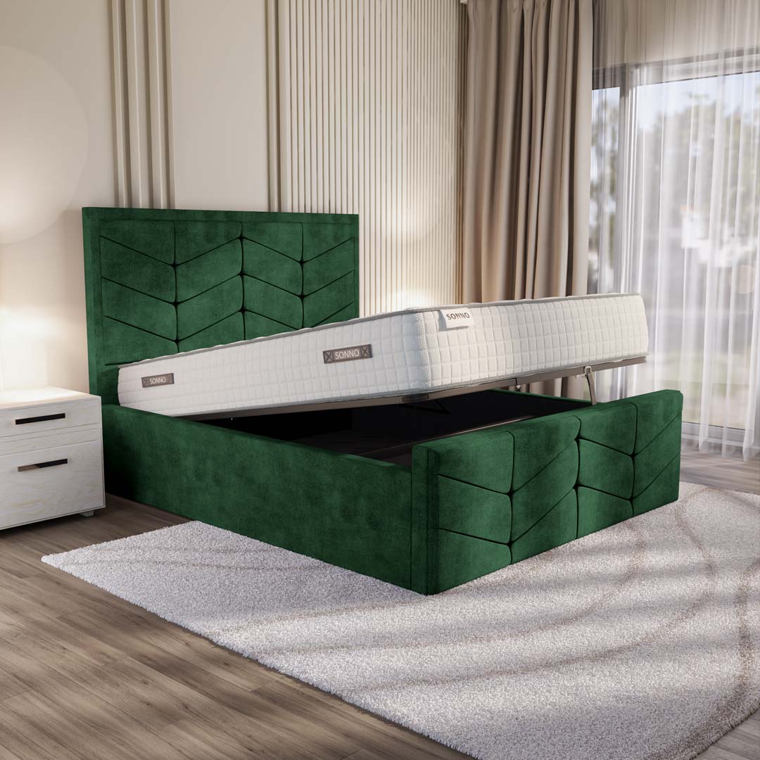 Lancaster Upholstered Ottoman Bed