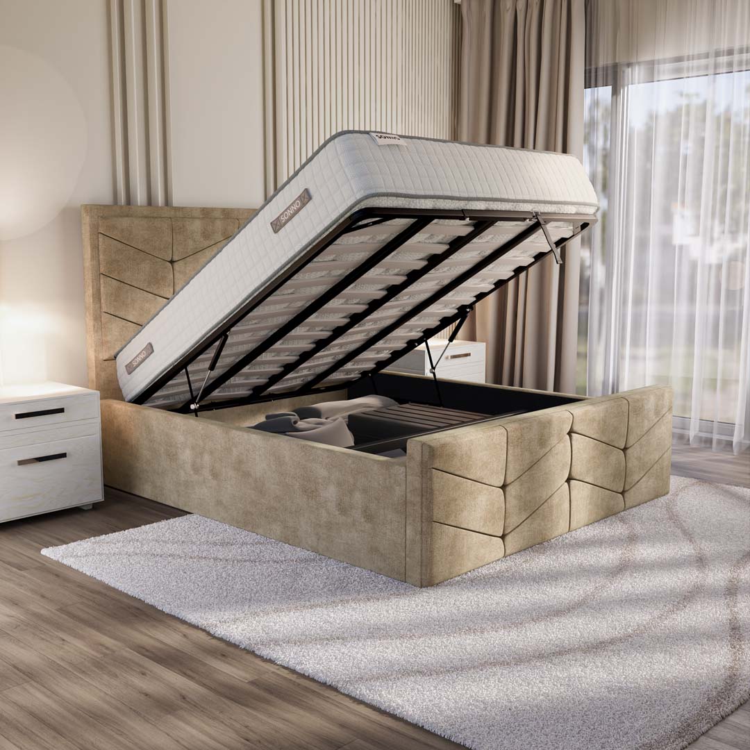 Lancaster Upholstered Ottoman Bed