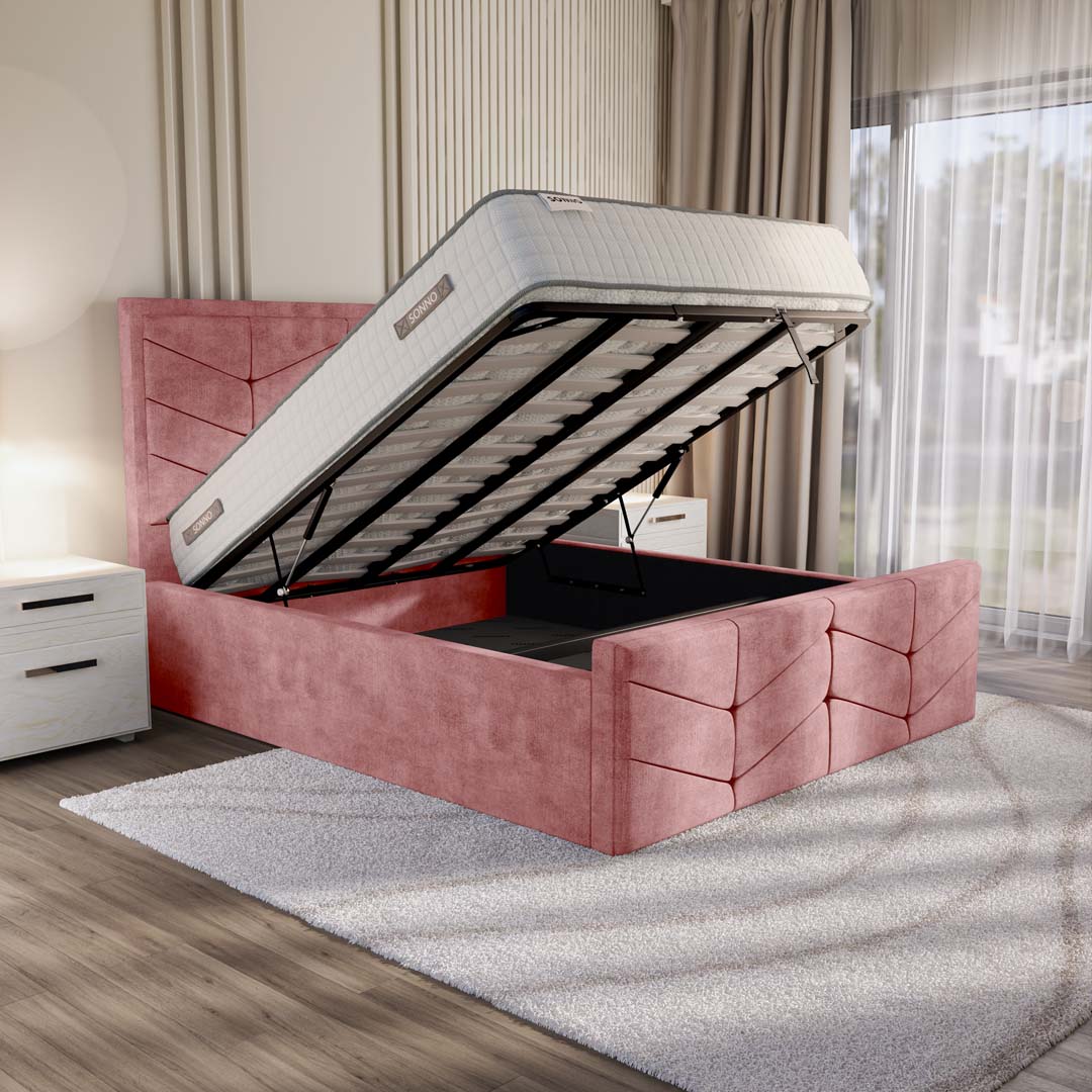 Lancaster Upholstered Ottoman Bed