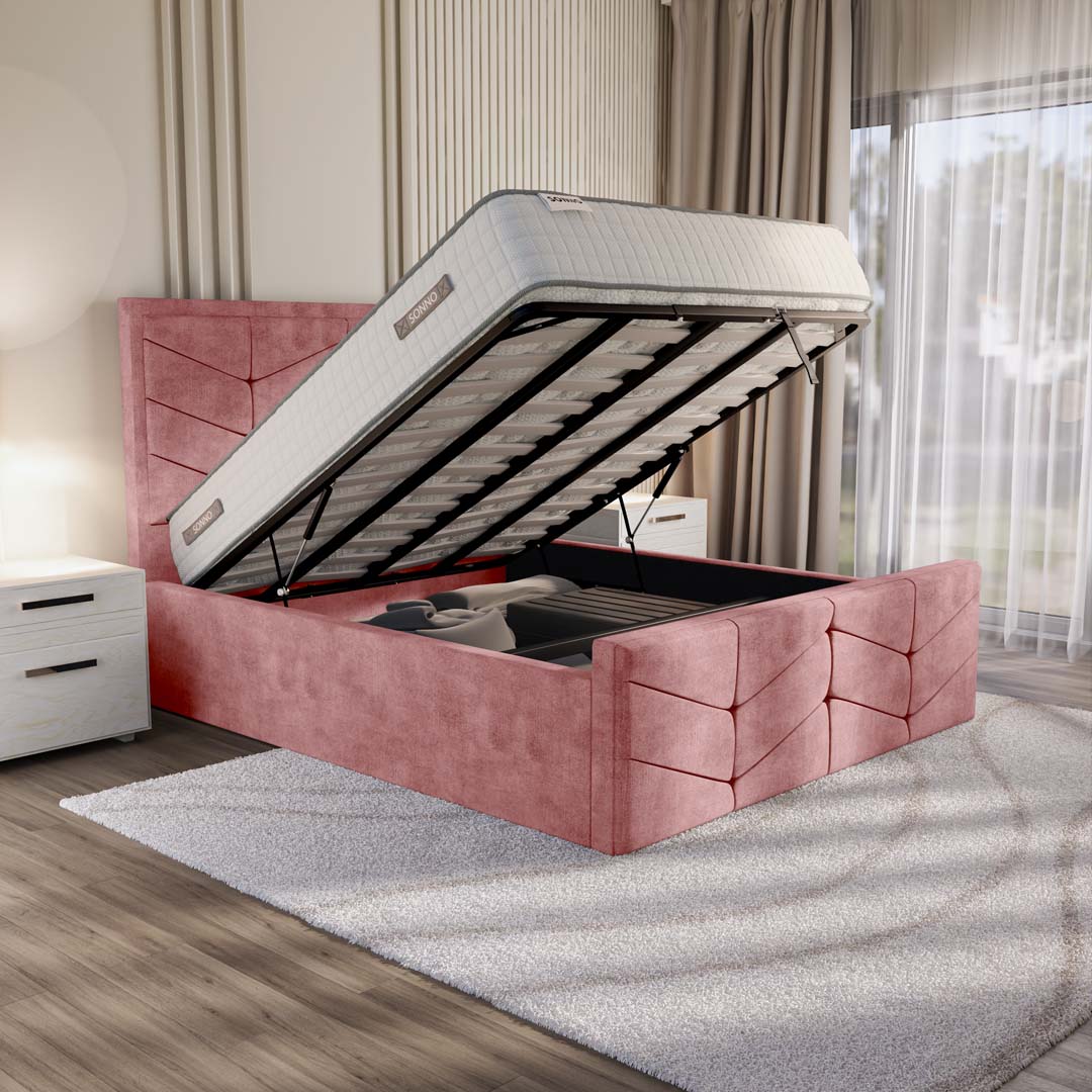 Lancaster Upholstered Ottoman Bed