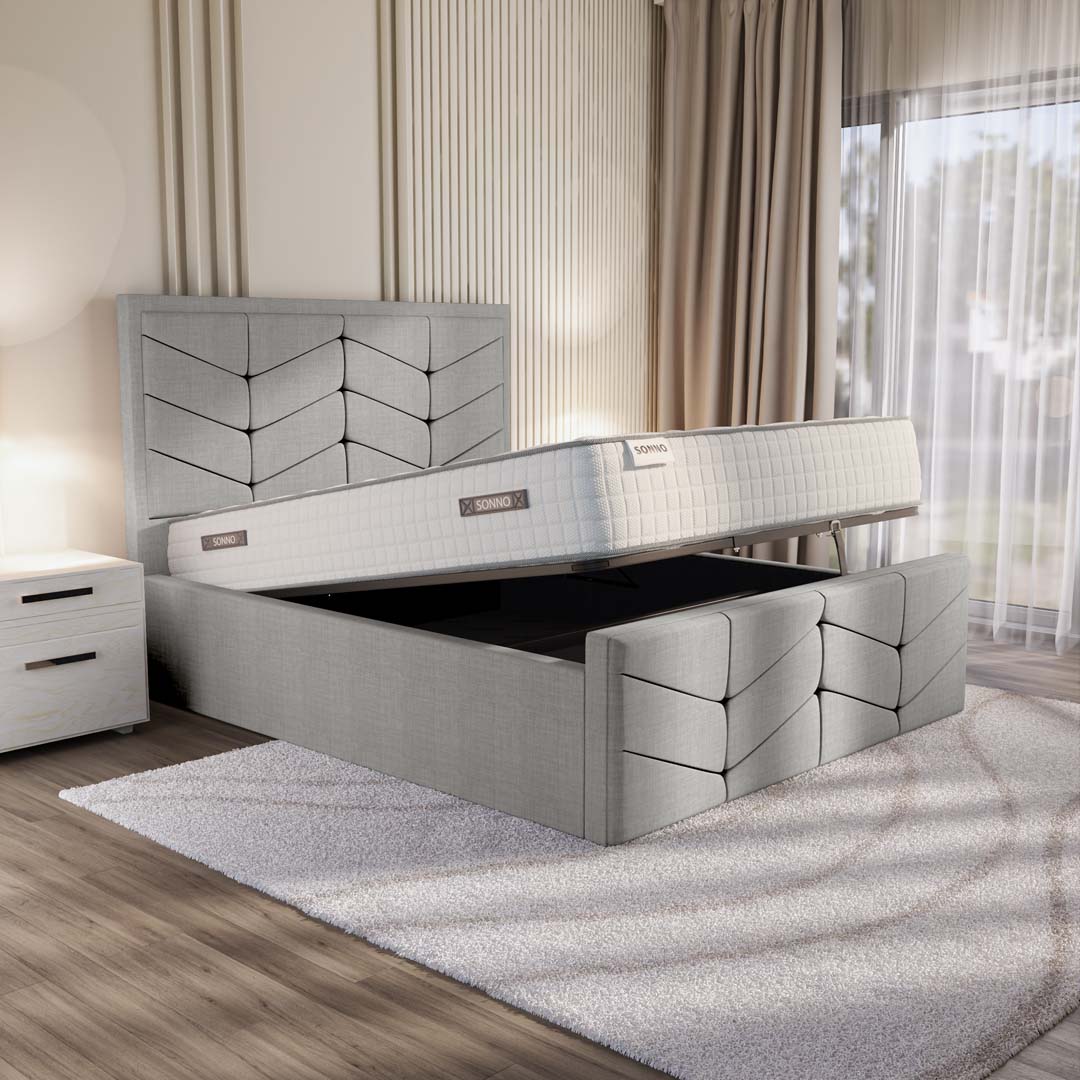 Lancaster Upholstered Ottoman Bed