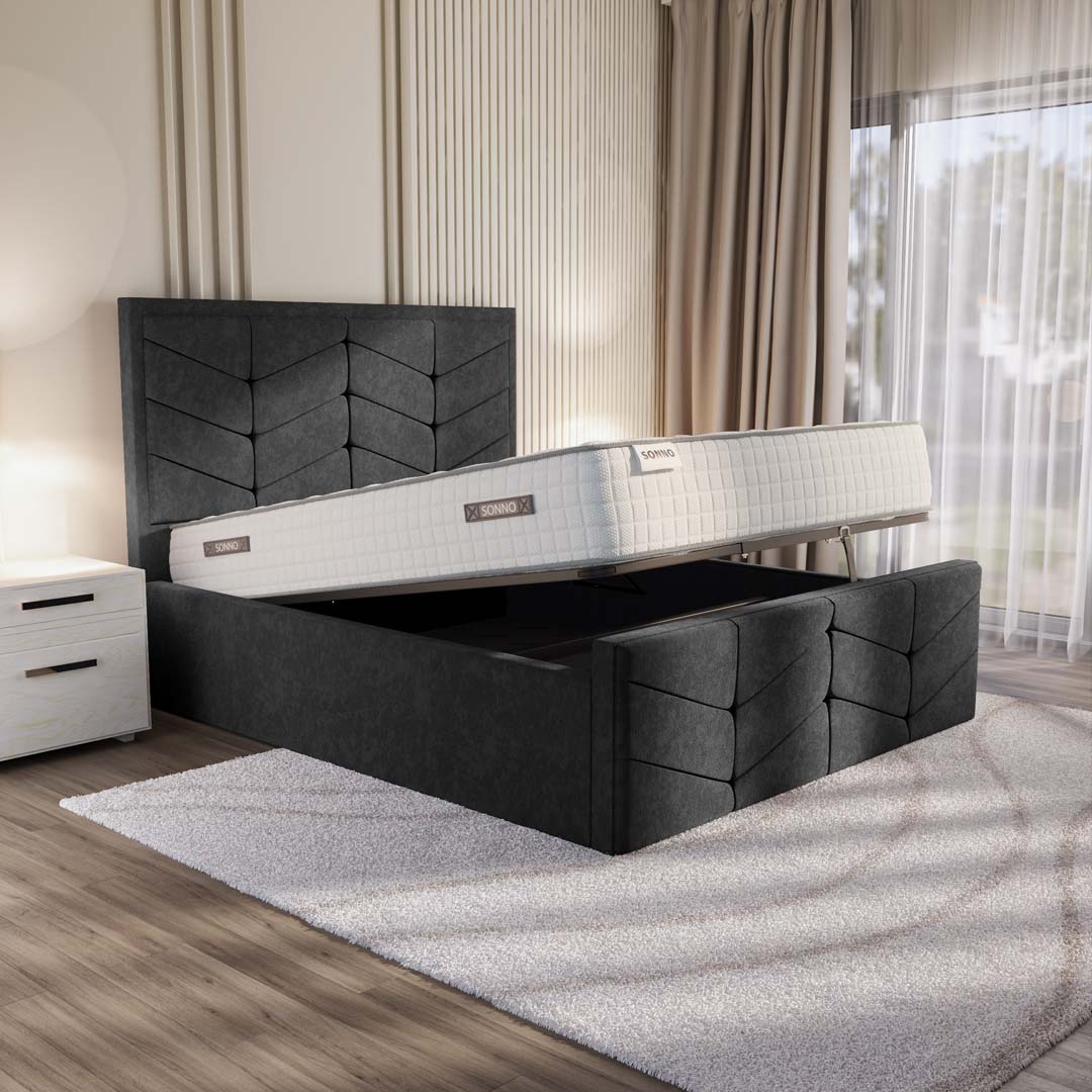 Lancaster Upholstered Ottoman Bed