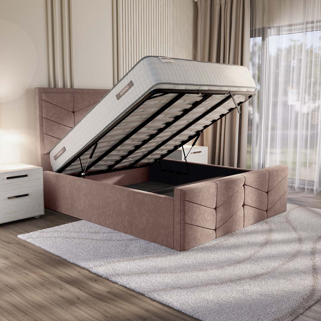 Lancaster Upholstered Ottoman Bed