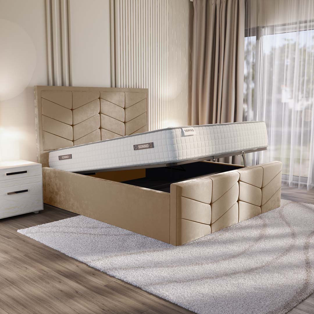 Lancaster Upholstered Ottoman Bed