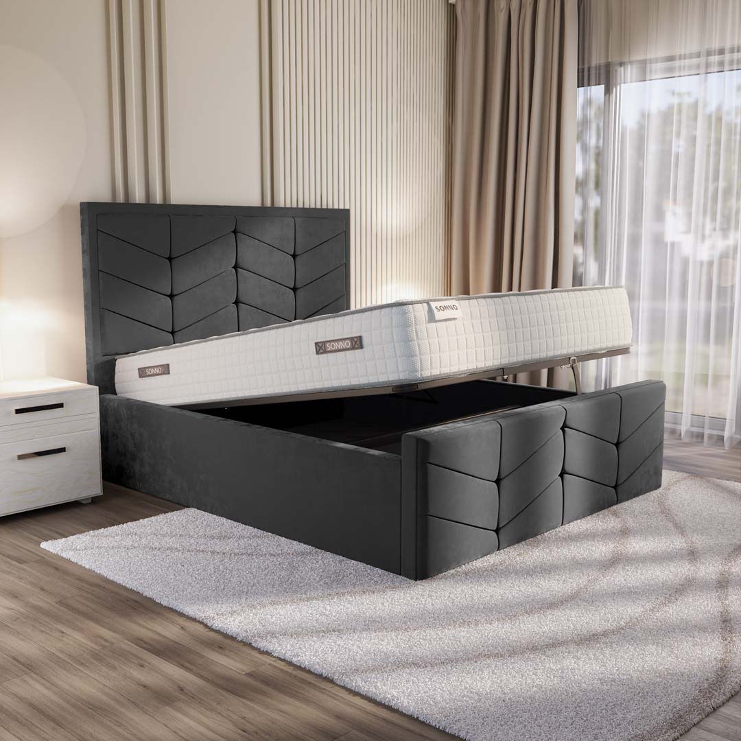 Lancaster Upholstered Ottoman Bed