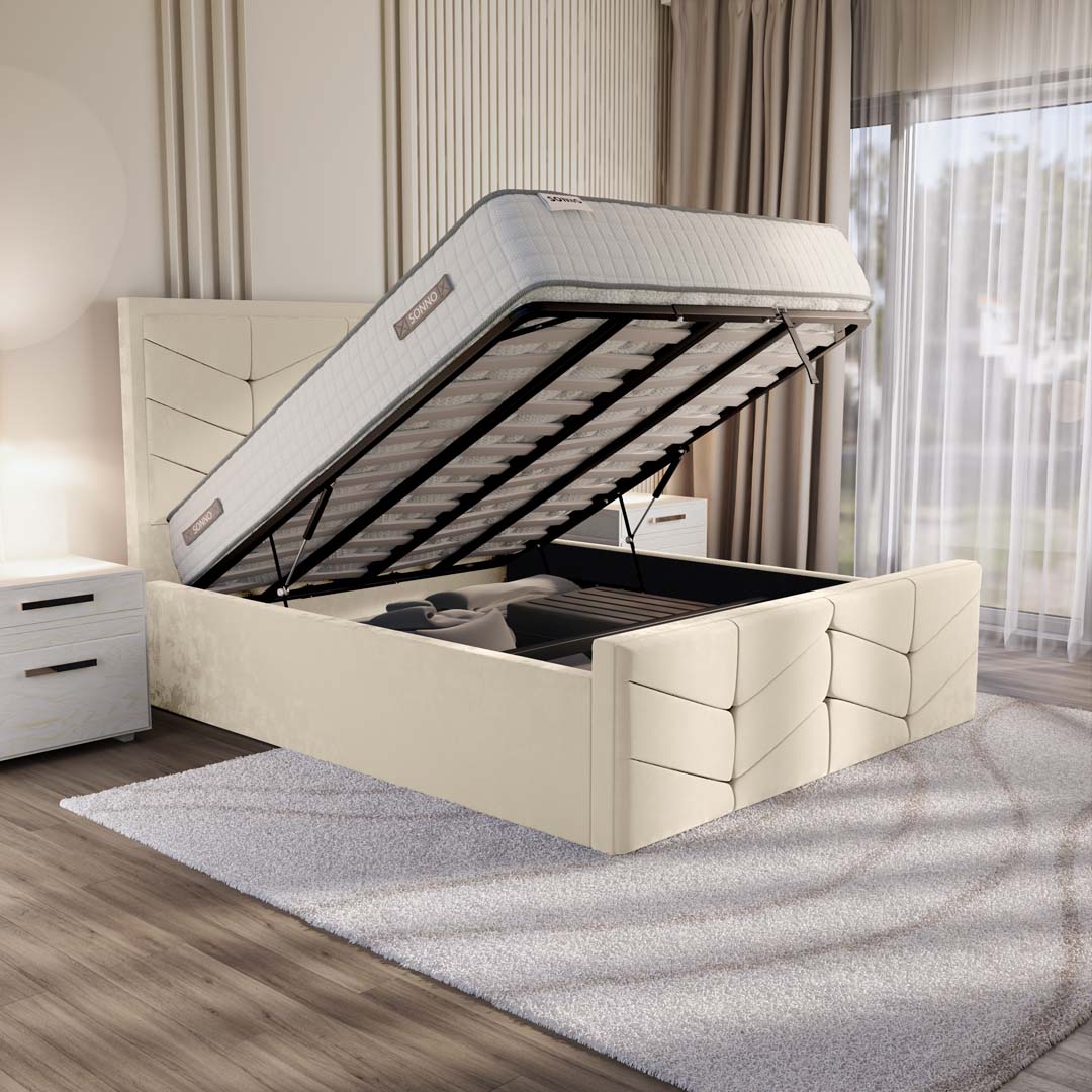 Lancaster Upholstered Ottoman Bed
