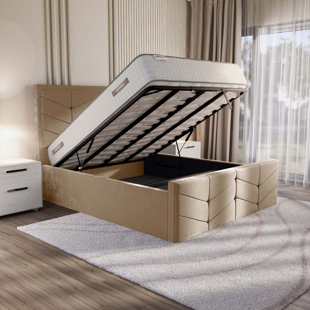 Lancaster Upholstered Ottoman Bed