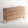 Liberty 3+3 Drawers Chest - Natural