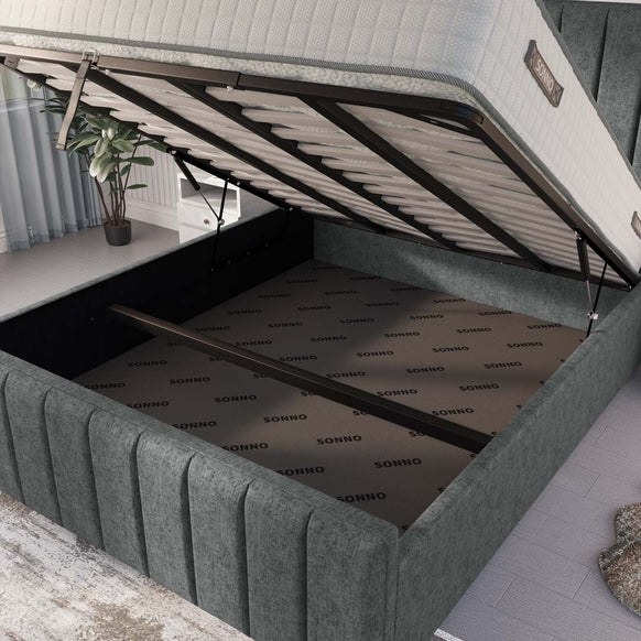 Lisbon Upholstered Ottoman Bed