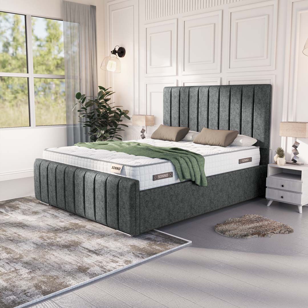 Lisbon Upholstered Ottoman Bed