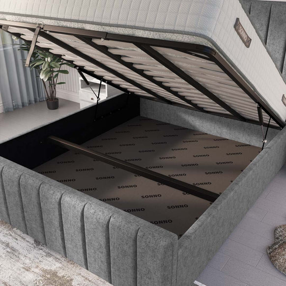 Lisbon Upholstered Ottoman Bed