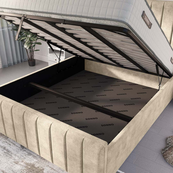 Lisbon Upholstered Ottoman Bed