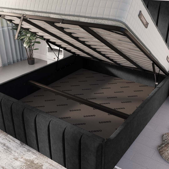 Lisbon Upholstered Ottoman Bed