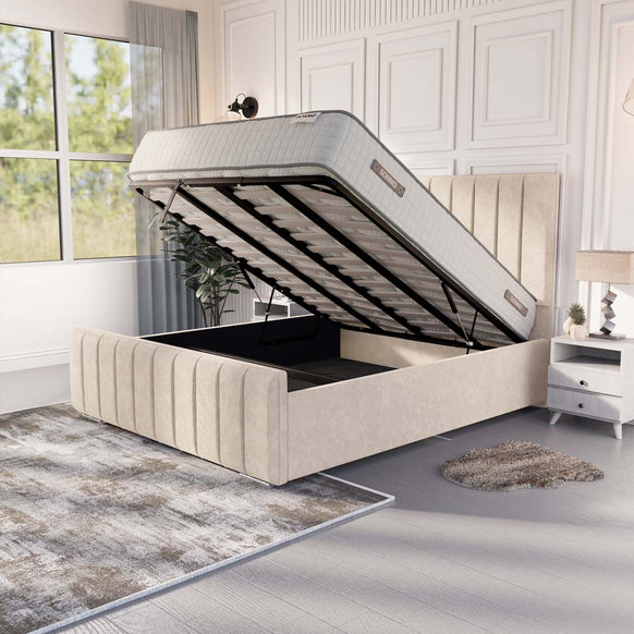 Lisbon Upholstered Ottoman Bed