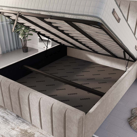 Lisbon Upholstered Ottoman Bed