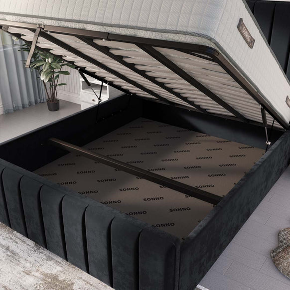Lisbon Upholstered Ottoman Bed