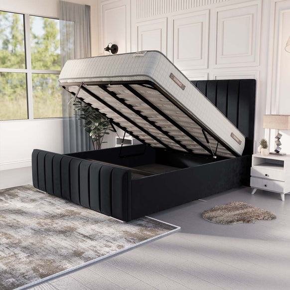 Lisbon Upholstered Ottoman Bed