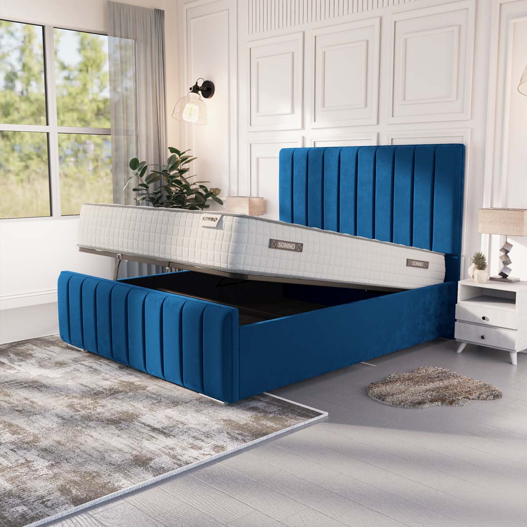 Lisbon Upholstered Ottoman Bed