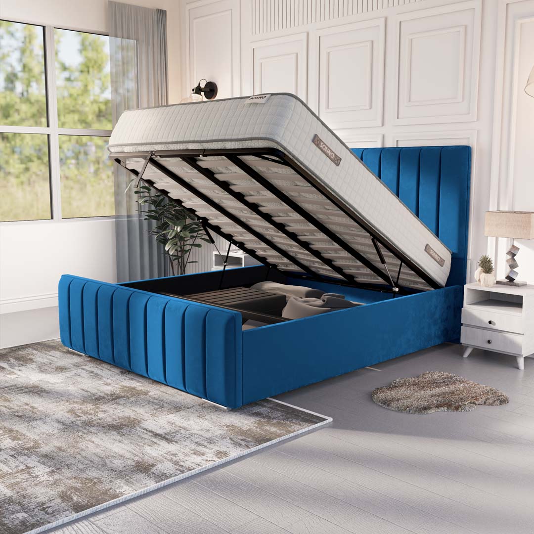 Lisbon Upholstered Ottoman Bed