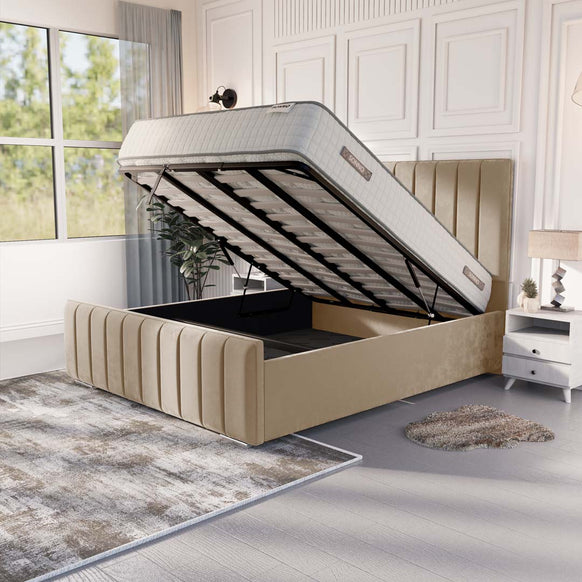 Lisbon Upholstered Ottoman Bed