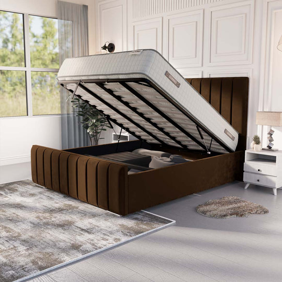 Lisbon Upholstered Ottoman Bed