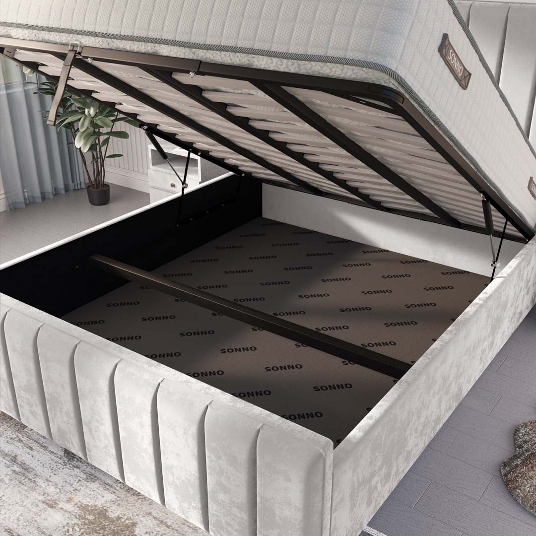Lisbon Upholstered Ottoman Bed