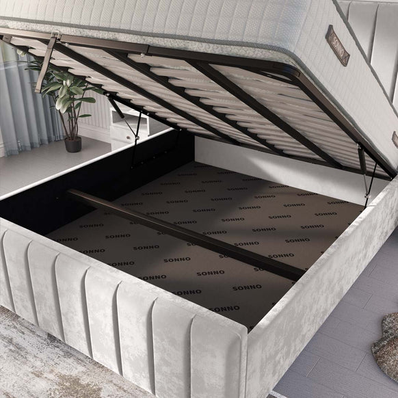 Lisbon Upholstered Ottoman Bed