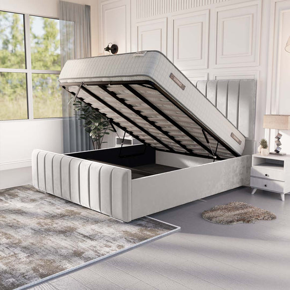 Lisbon Upholstered Ottoman Bed