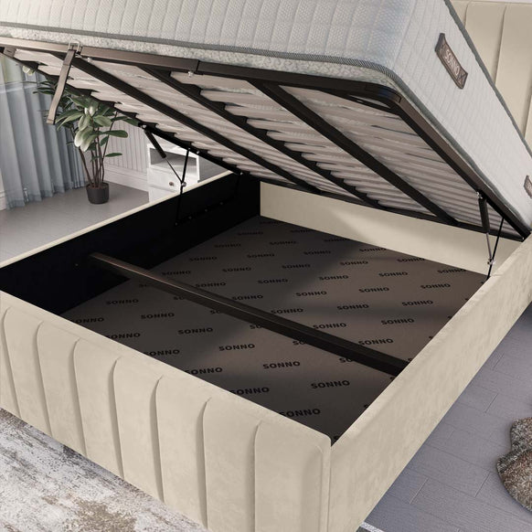 Lisbon Upholstered Ottoman Bed