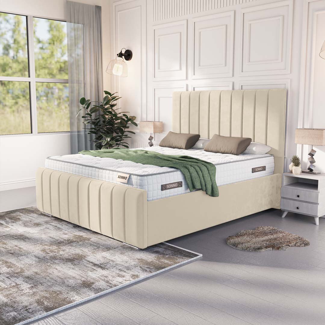 Lisbon Upholstered Ottoman Bed