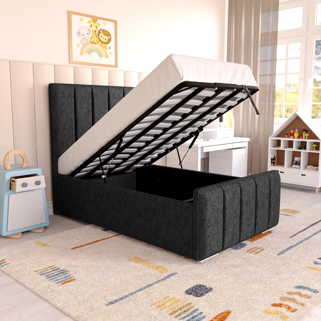 Lisbon Kids Upholstered Ottoman Bed