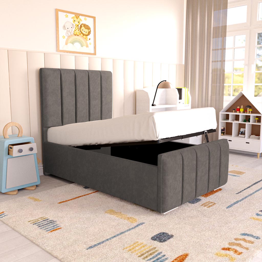 Lisbon Kids Upholstered Ottoman Bed