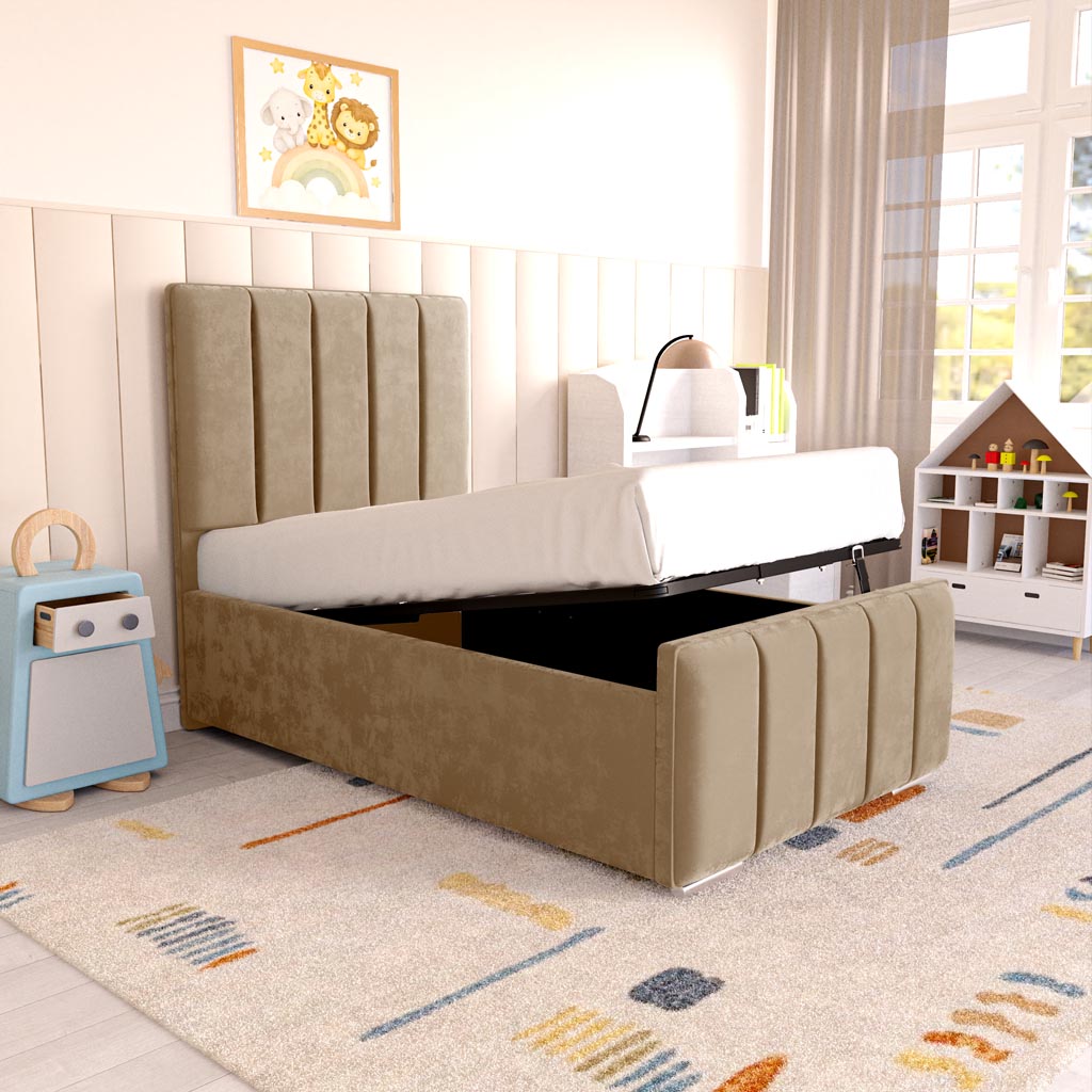 Lisbon Kids Upholstered Ottoman Bed