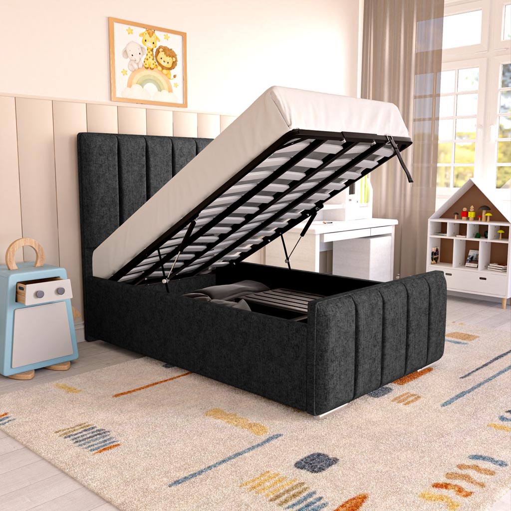 Lisbon Kids Upholstered Ottoman Bed
