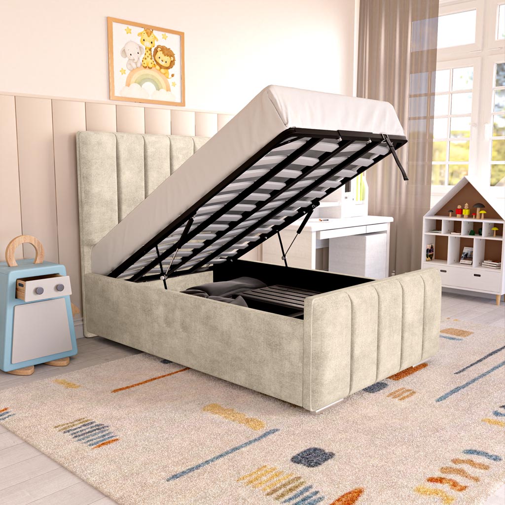 Lisbon Kids Upholstered Ottoman Bed