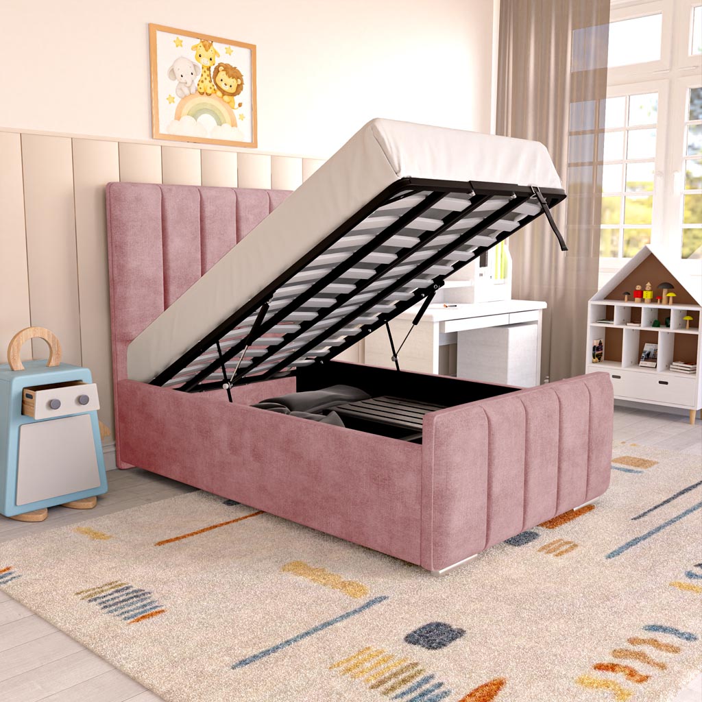 Lisbon Kids Upholstered Ottoman Bed